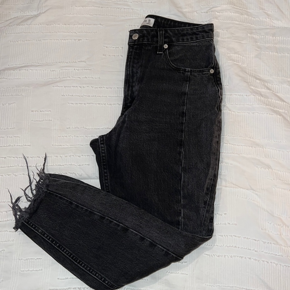 Curve Love A&F mom jeans